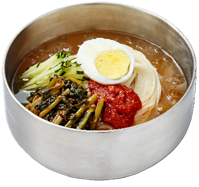 명태회열무물국수[Cold Noodles with Spicy Pollock & Yeolmu Kimchi]