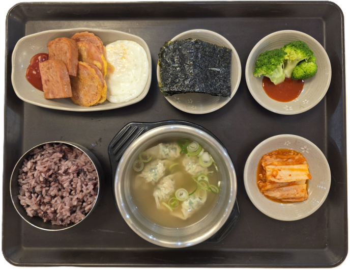 모듬햄구이&계란후라이