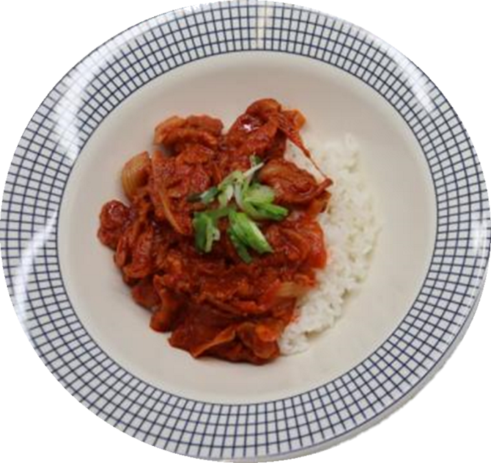 토마토치즈제육덮밥